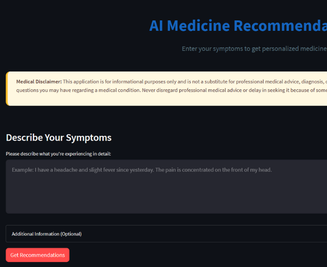 Medicine Recommendation